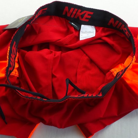 NIKE FLEX Men's Active Shorts XLT Red Orange DRI-FIT New - Picture 3 of 6